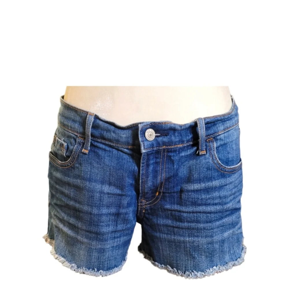 Old Navy Diva Cutoff Jean Shorts | Mid-Rise | Blue Wash Denim | Denim Shorts | 4